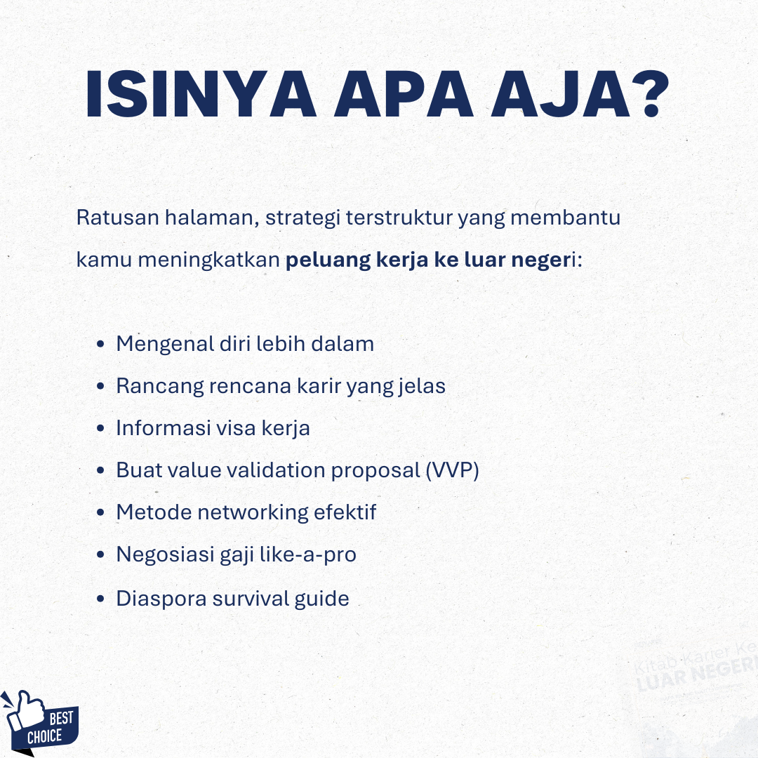 Kitab Karier ke Luar Negeri