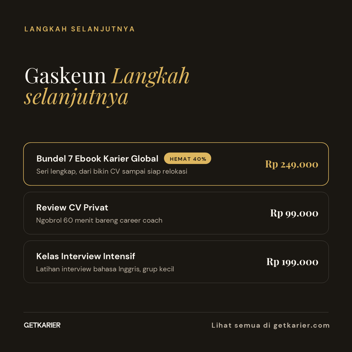Gaskeun langkah selanjutnya