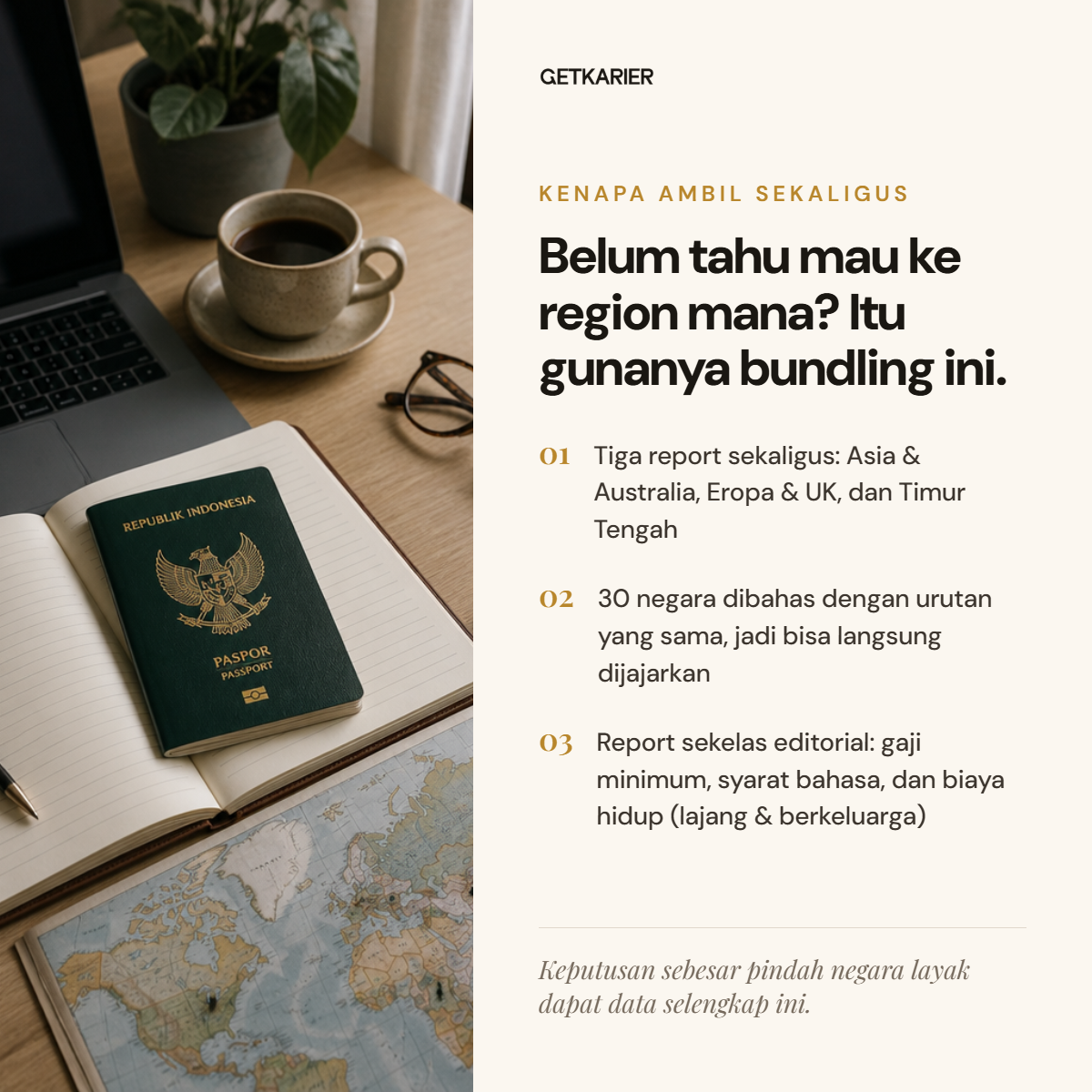 Bundling Peta Karier (Asia & Australia + Eropa & UK + Timur Tengah)