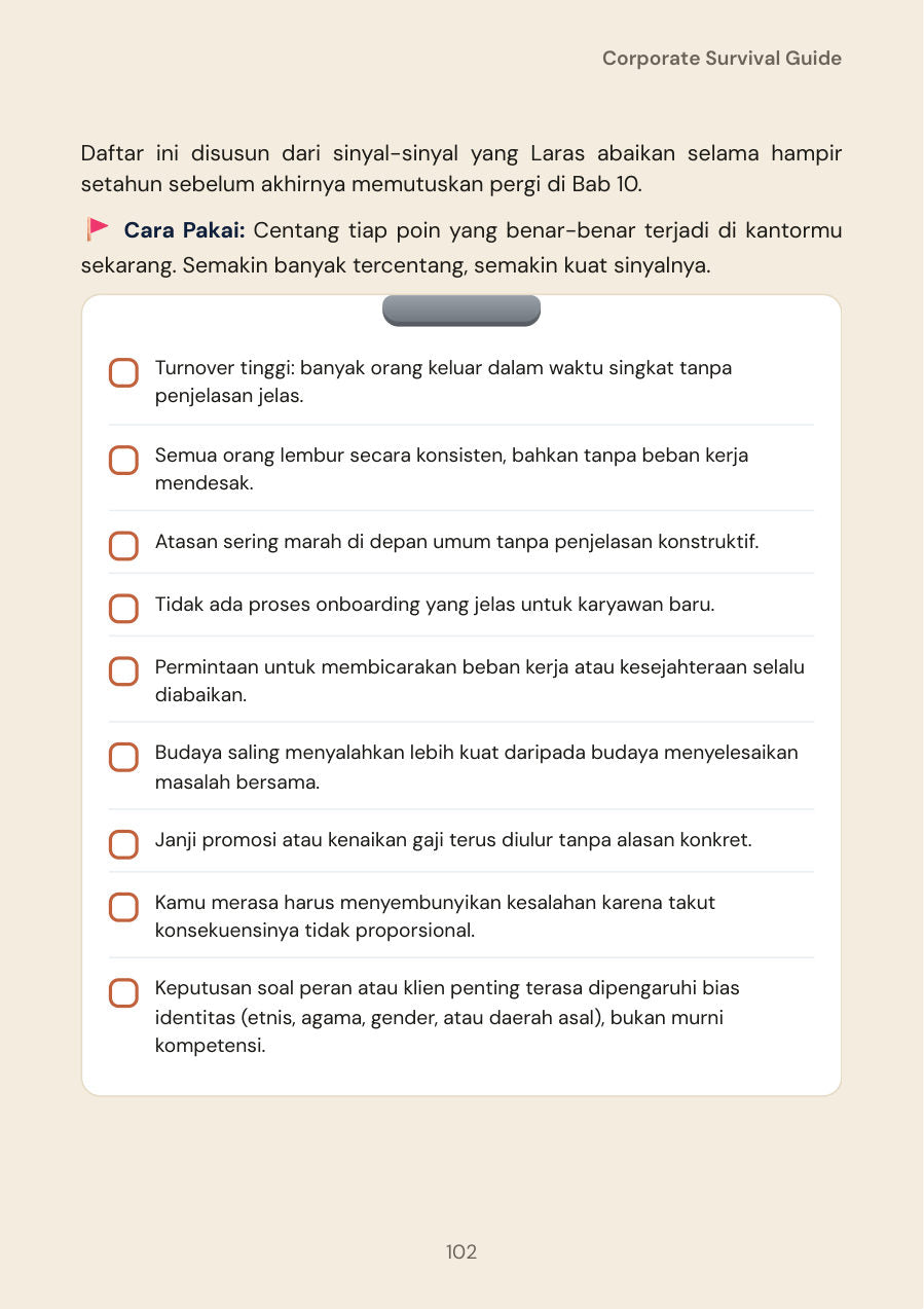 Halaman asli Bonus 5: Office Red Flag Checklist
